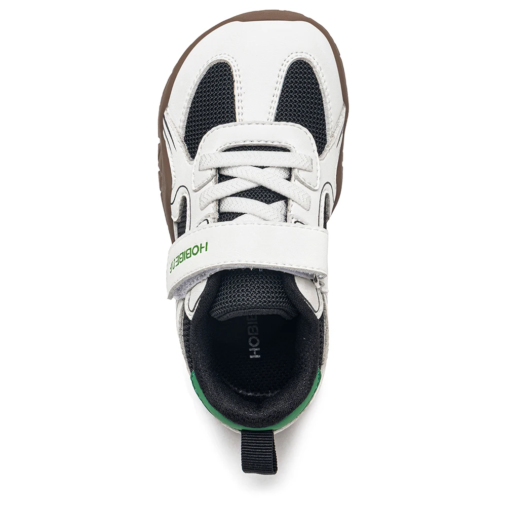 HOBIBEAR Kinder-Sneaker mit breiter Zehenbox, Klettverschluss, rutschfeste Wanderschuhe, Kunstleder-Mesh, Outdoor-Sneaker für Kleinkinder – Detail 5