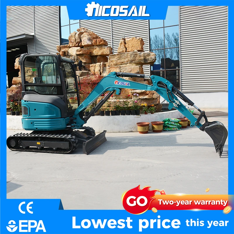 EU CE Certified Nicosail OKW35E Excavator 18.2kW 4-Cylinder Engine EPA Compliance with Customization