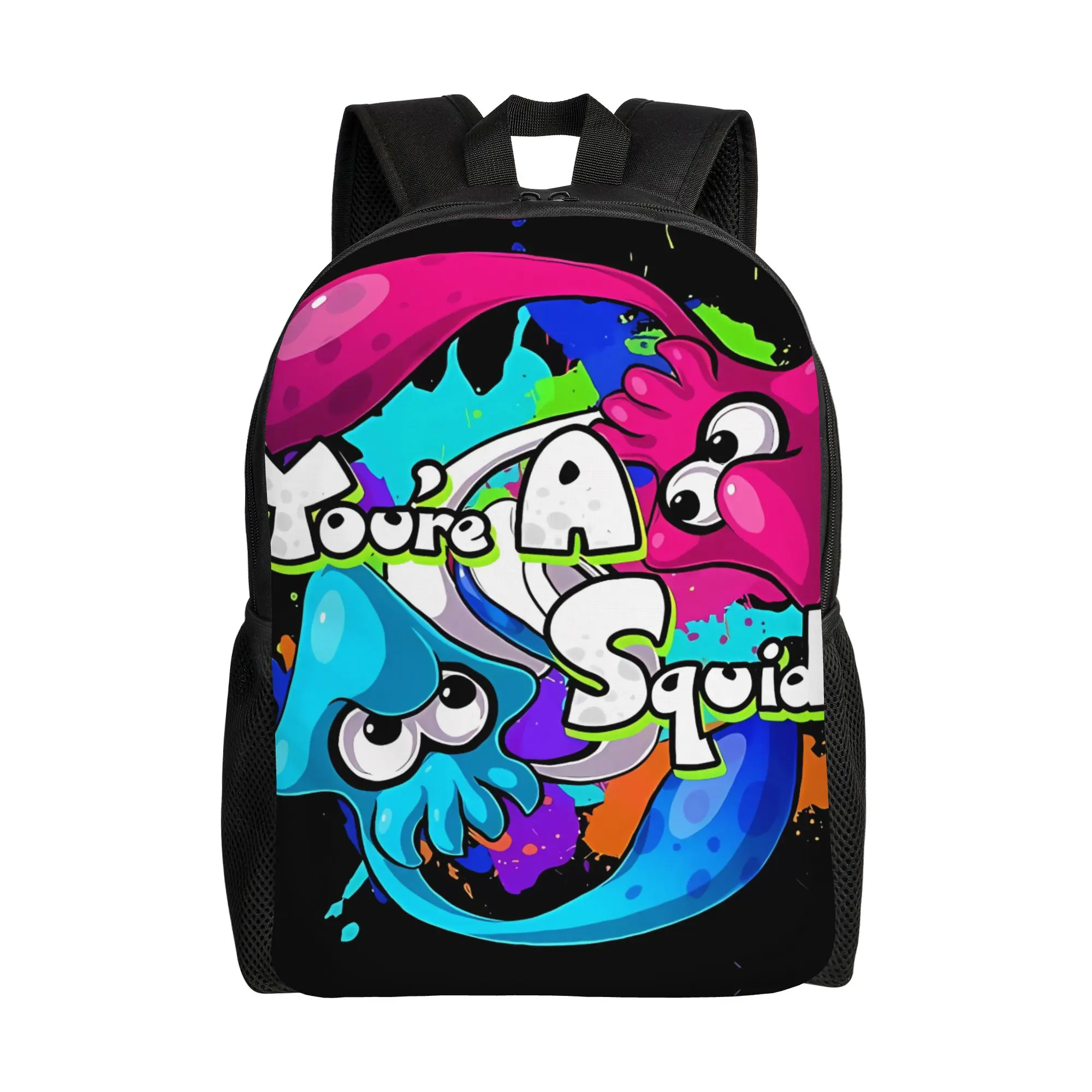 

S-Splatoonn You're A Squid Now Schoolbag Students Sporty Fashionable mochila Large Capacity Laptop Bag Back To School Season