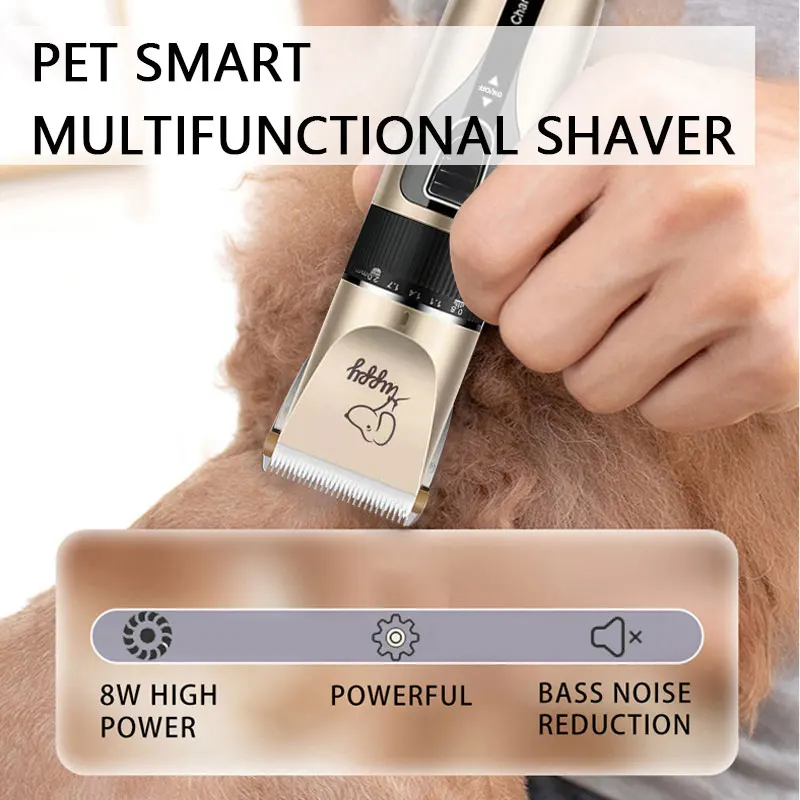 Pet Electric Scissors Kit Cat Dog Hair Prune Machine Professional Shearing Tool Kit Animal Beauty Electric Clipper Trim Foot Hai