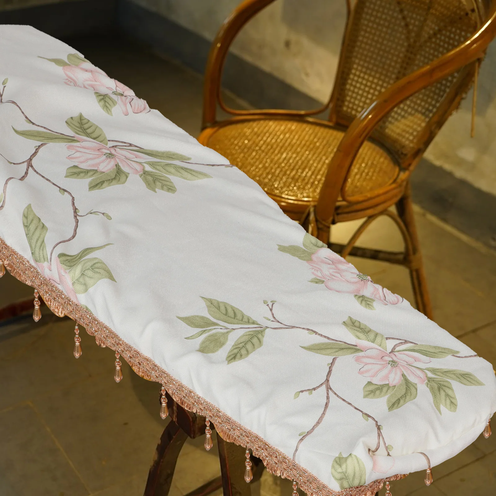 

Dust Cover Cloth Guzheng with Tassel Protector Decorative Beige Protection Covers for