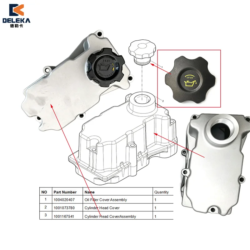 1004020407 Oil Filler Cover Assembly