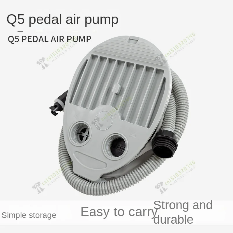 5L Pedal Air Pump, Rubber Boat Fishing Boat Assault Boat Air Cushion, Foot Step on High Pressure Pumping Pump