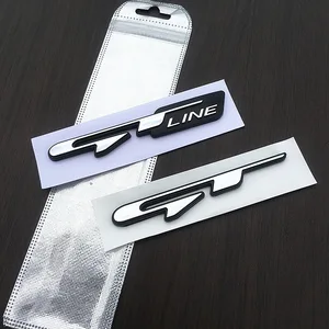 3D Metal Car Label GT Logo Logo Sport Emblem Emblem Deces für Kia Peugeot 208 GT Line 2008 206 205 307 3008 207 508 5008 8 Hauptverkauf Peugot Emblem 206 - №8
