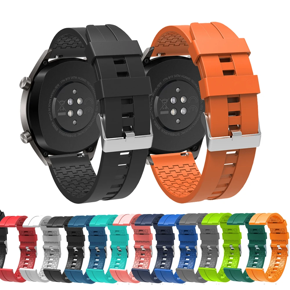 20mm 22mm cinturino in Silicone per Huawei Honor Magic Watch 1 2 42mm 46mm cinturino cinturino cinturino per Honor GS Pro/ GS 3 / ES