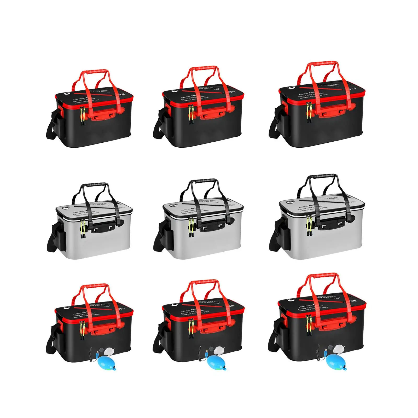 Fishing Bucket Lightweight Thick Outdoor Camping EVA Fishing Bag Foldable Fish Bucket for Gardening Camping Fishing Travelling
