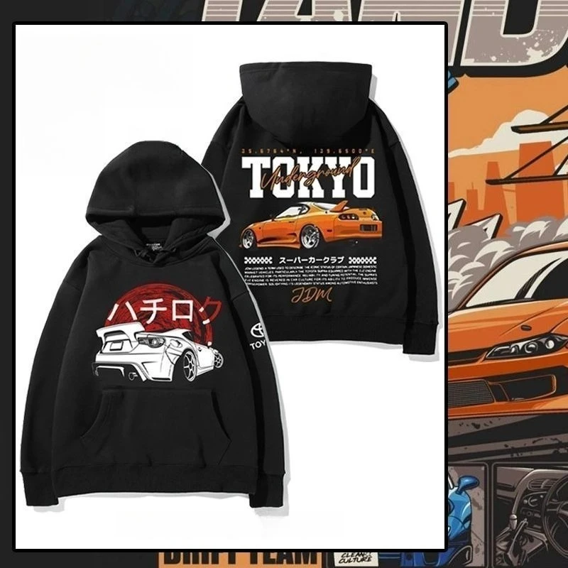 

Флис с капюшоном и автопечатью, восстанавливающий древние пути, мужчины и женщины, студенты на новой зимней тренде свободной одежды «Джокер»