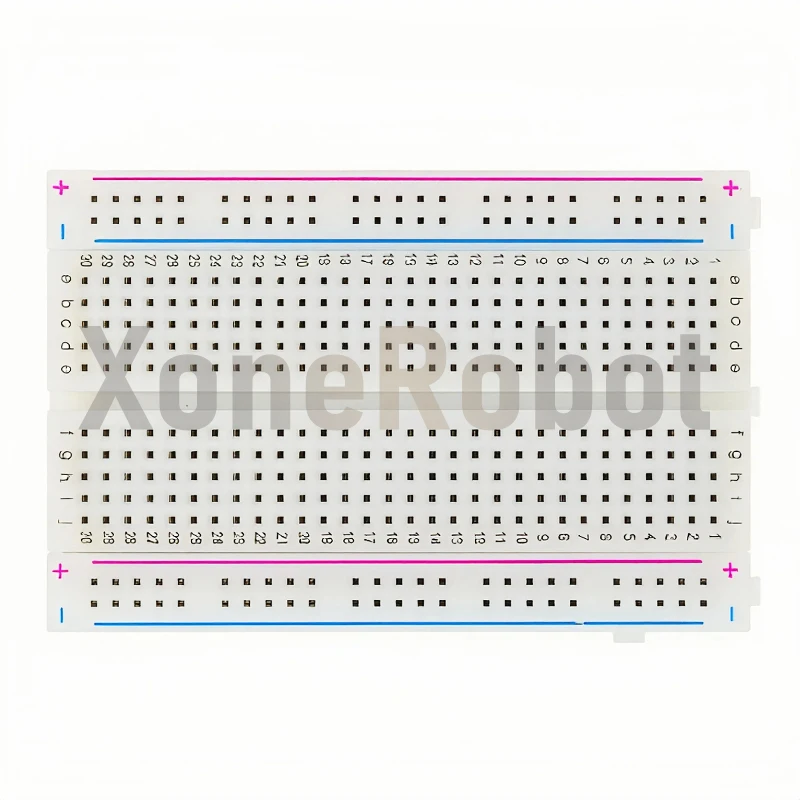 جديد MB102 اللوح 400/830 نقطة لحام PCB لوح خبز أبيض/شفاف اختبار تطوير DIY لاردوينو