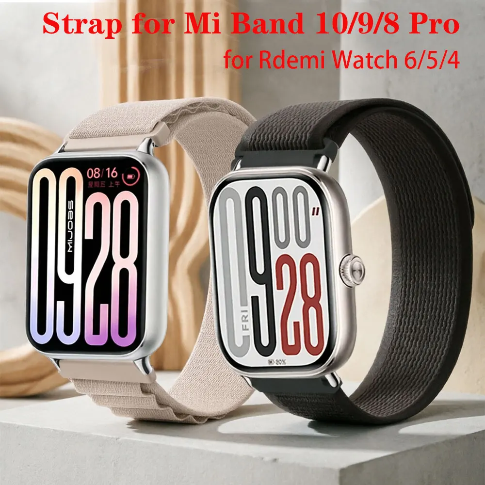 Trail Loop Strap For Redmi Watch 6 Accessories Bracelet For Xiaomi Mi Band 8/9/10 Pro/Redmi Watch 4 5 Alpine Nylon Watchband