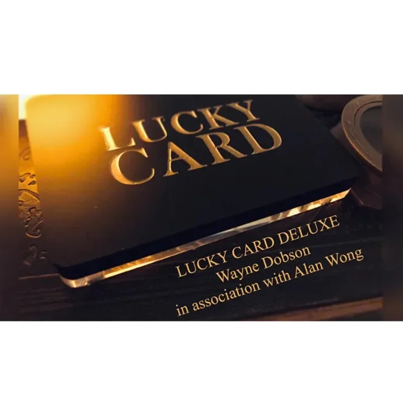 Lucky Card Deluxe by Wayne Dobson & Alan Wong Gimmick Card Magic Tricks For Professional Magicians Illusions Close up Magic