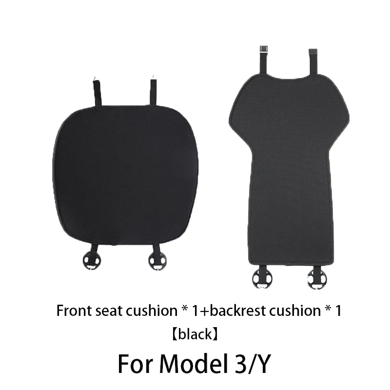 car seat cover cushion For Tesla Model 3/Model Y 2019-2026 juniper Ice Silk Seat Cover breathable seat car Interior accessories image 3
