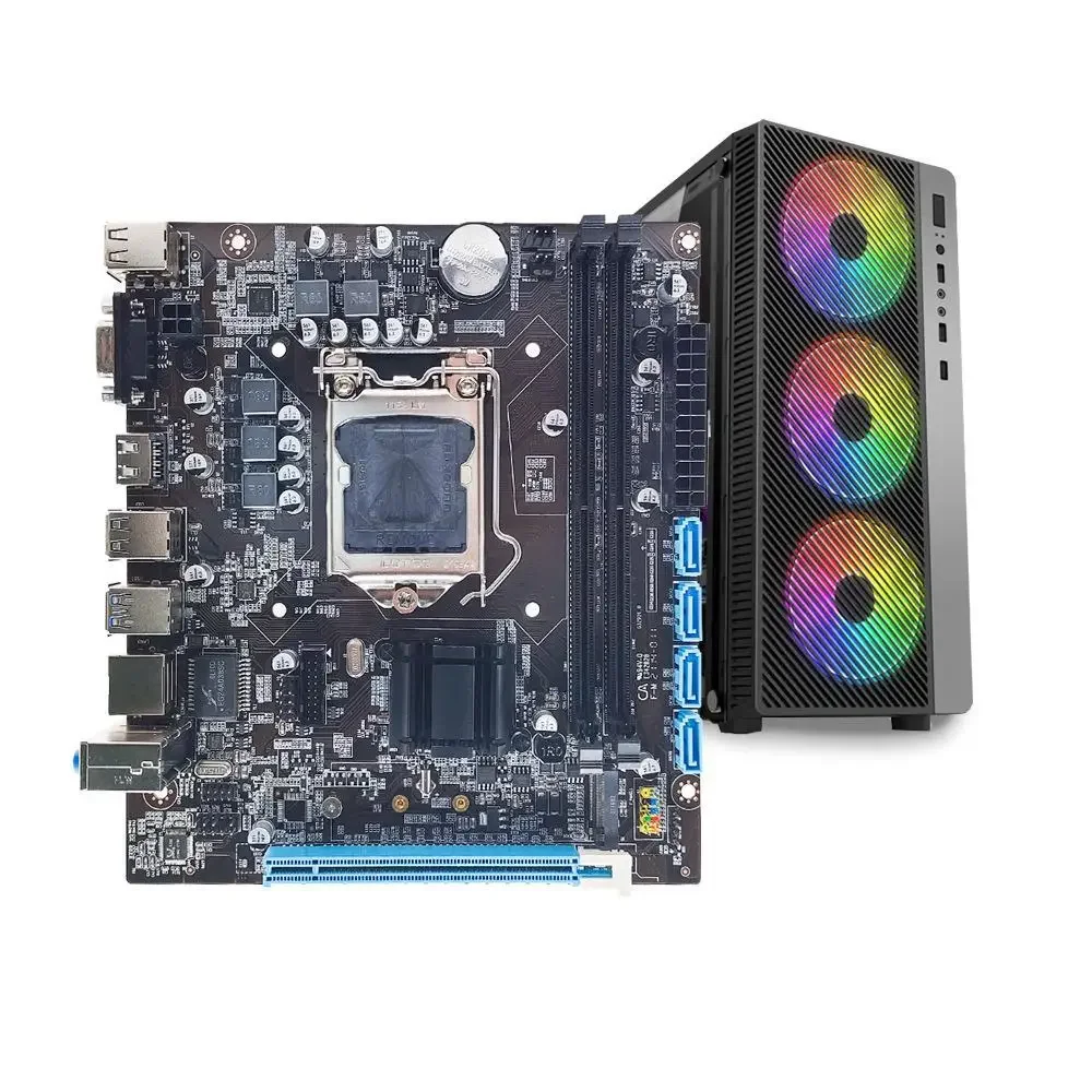 

H110 motherboard computer desktop DDR4 memory LGA1151 pin support for 6th/7th/8th/9th generation I3 I5 I7 CPU 32G