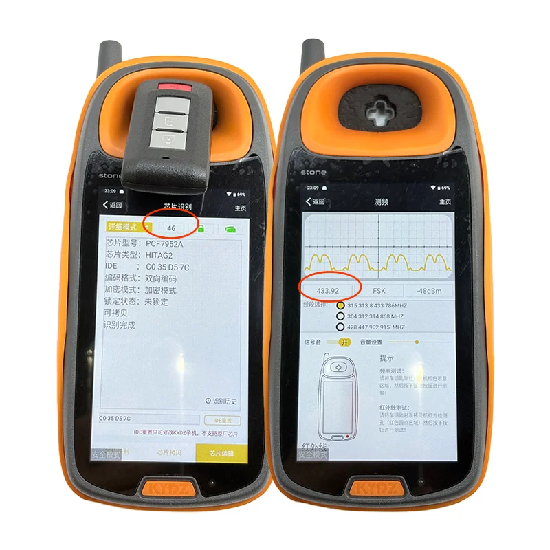 กุญแจรีโมทอัจฉริยะ G8D-644M-KEY-E 2/3/4 ปุ่ม ความถี่ 433MHz ชิป ID46 PCF7952A สำหรับรถยนต์มิตซูบิชิ แลนเซอร์ เอาท์แลนเดอร์ เอเอสเอ็กซ์ ปาเจโร ปี 2008-2018