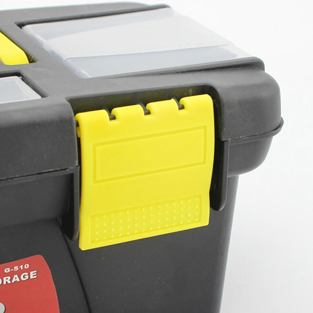 

Multifunctional Toolbox Durable Plastic Storage Case Large Capacity Tool Container Removable Tote Tray Oversized Buckle Portable