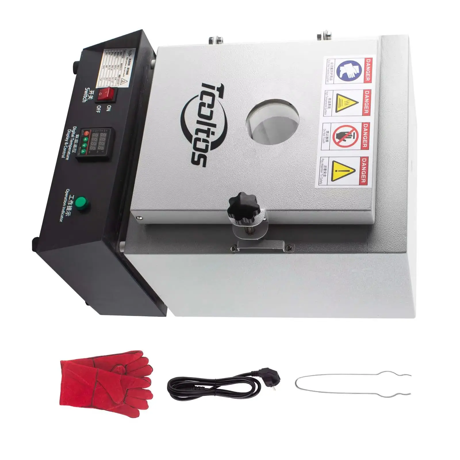 

1150 ℃ Муфельная печь с окном наблюдения, 1750 Вт, духовка с постоянной температурой для изготовления ювелирных форм, инвестиций, литья