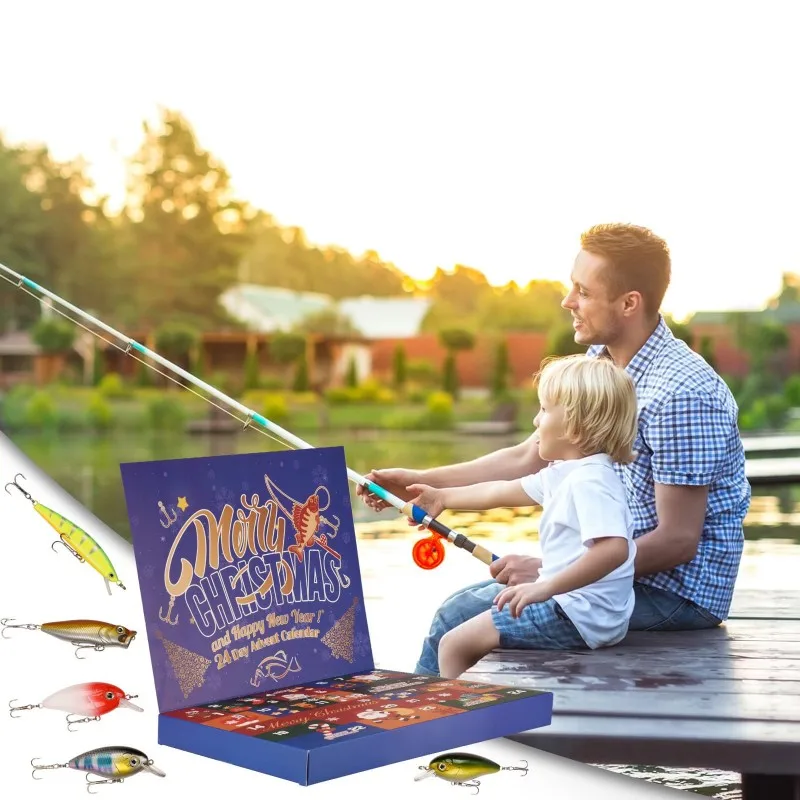 

Fishing Tackle Advent Calendar 24 Day Christmas Advent Calendar Fishing Tackle Box Creative Christmas Gifts Countdown Calendar