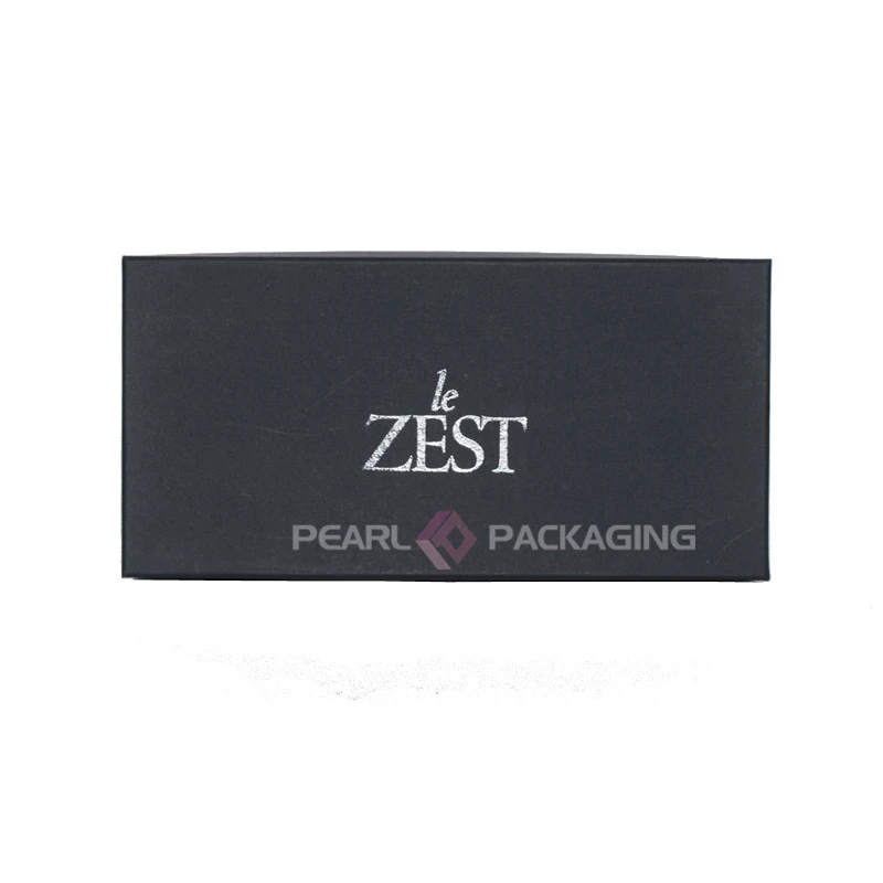 

Custom Spot Glossy UV Brand Logo Box Matt Black Paper Packaging