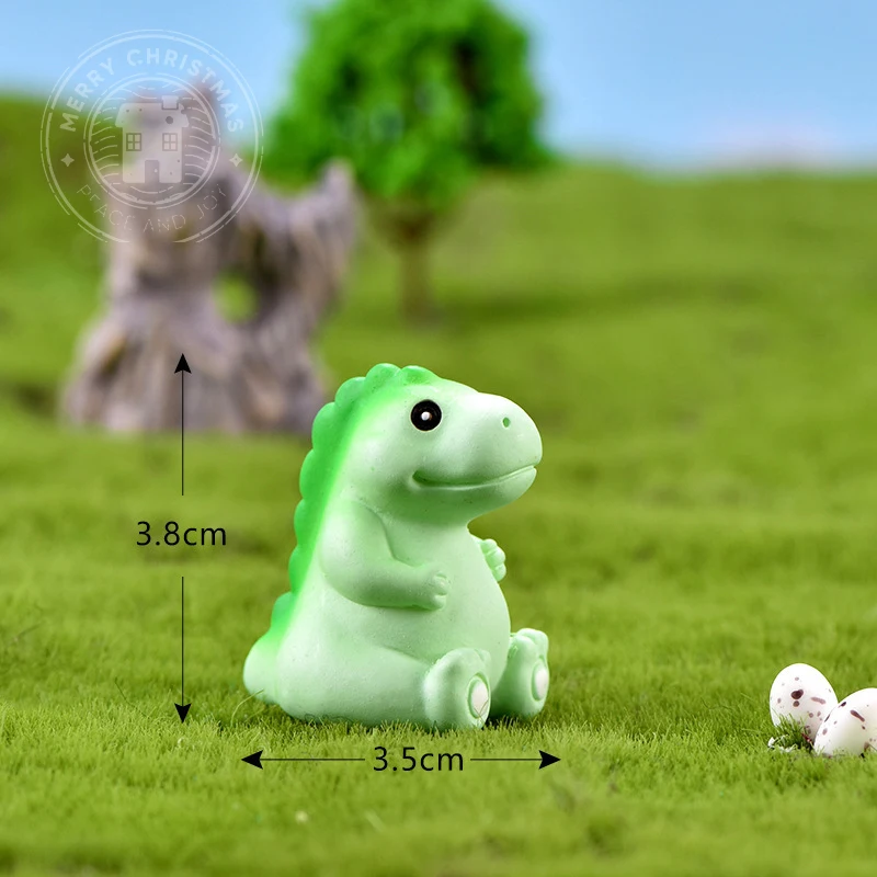 1Pc Dinosaur Tyrannosaurus Rex Resin Micro Landscape Ornaments Home Party Decoration Lovely Animal Gardening Accessories Crafts