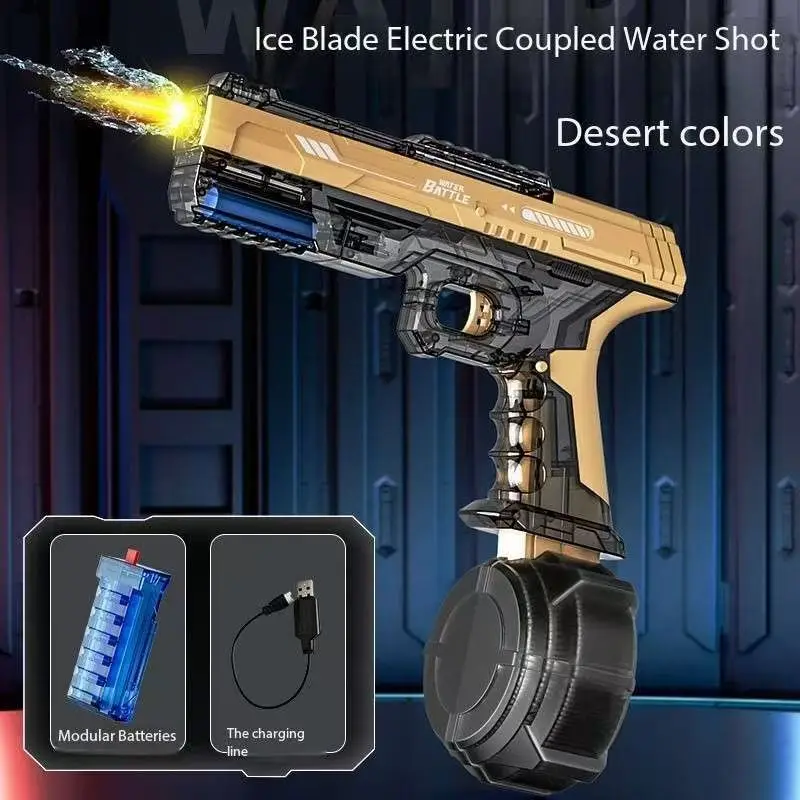 New Summer Outdoor Beach Toy Water Guns Electric For Adults Powerful Squirt Automatic Water Suction Water Blasters For Kids Gift