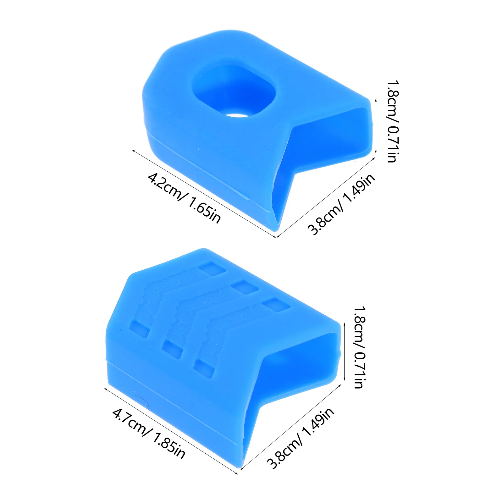 4 قطعة سيليكون دراجة كرانسيت يغطي سهلة التركيب كرنك التمهيد الأكمام واقية الخدوش الطريق الجبلية دراجة كرنك التمهيد كم #5