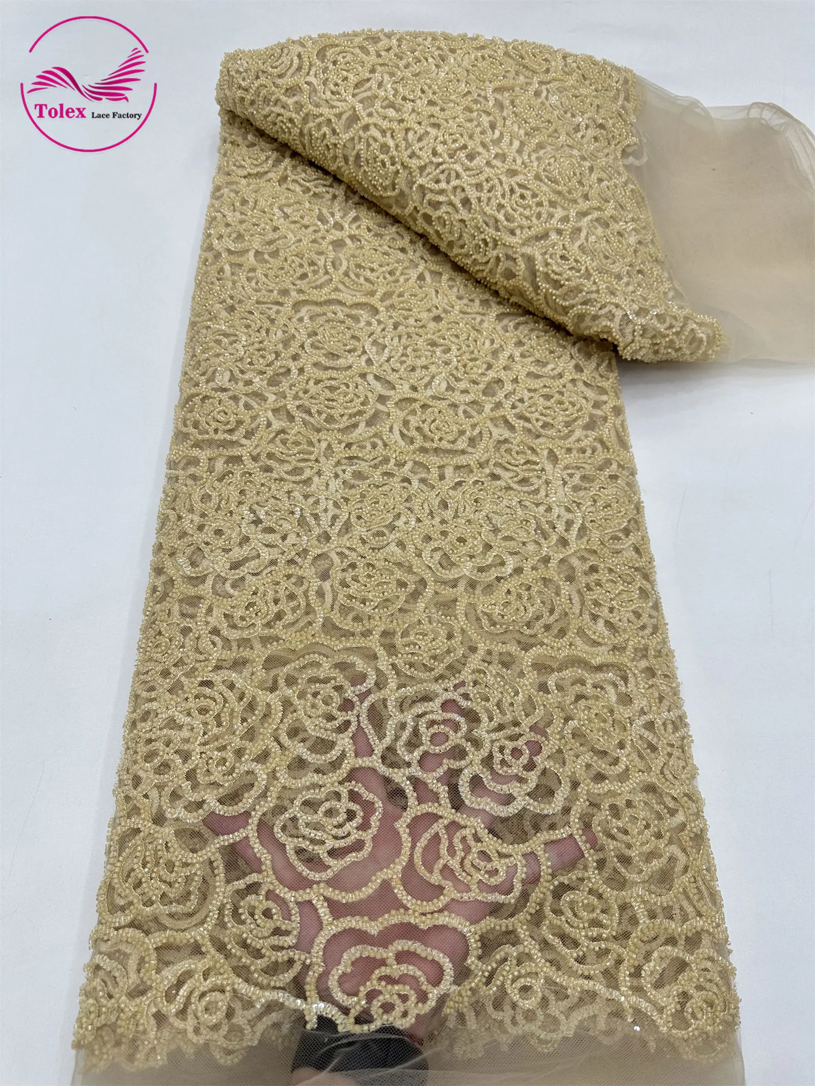 Exquisite Nigerian Embroidery - Embroidery Rose 评论和价格