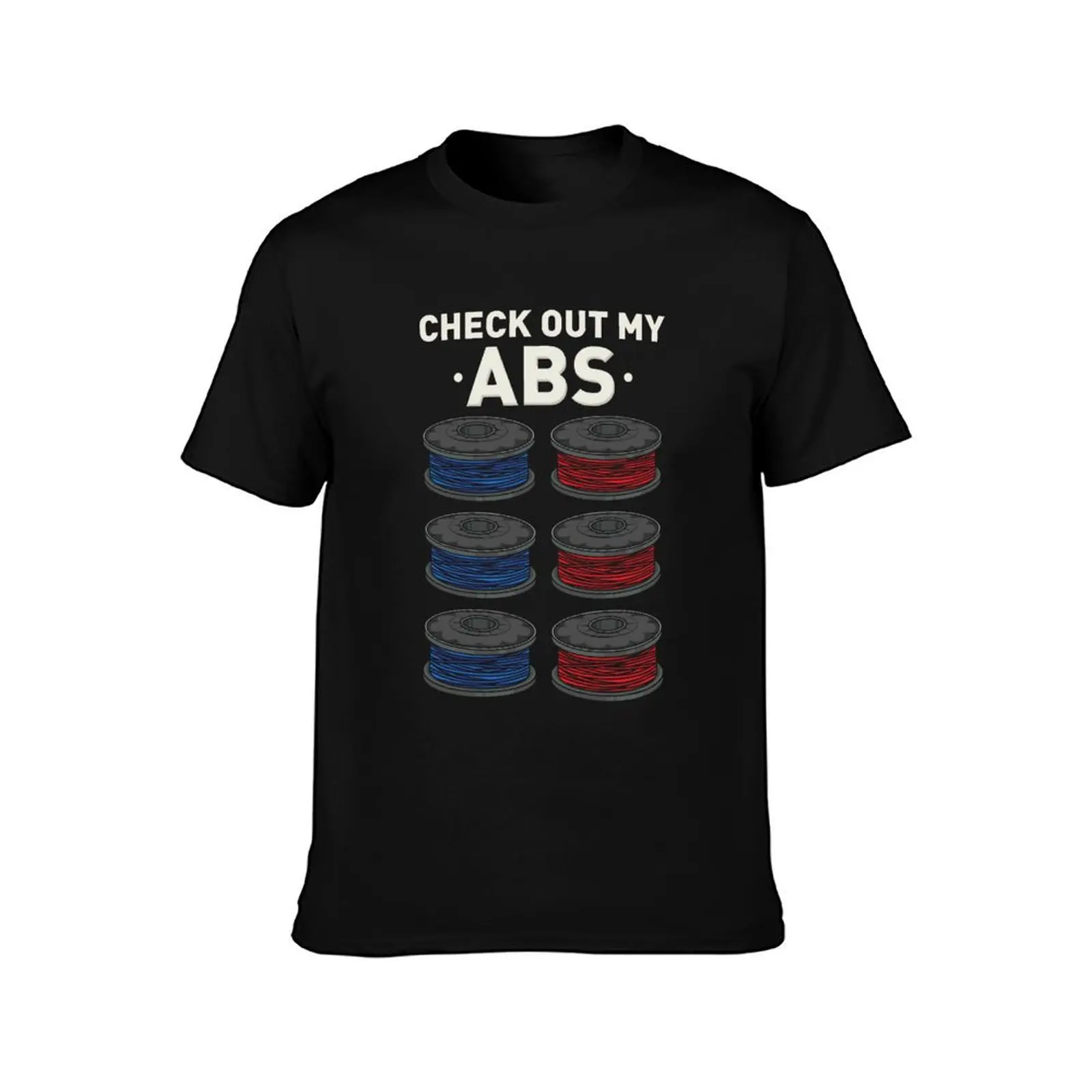 Check Out My ABS 3D Printing T-Shirt, Classic Crew Neck Shirt, Breathable Cotton Everyday Tee