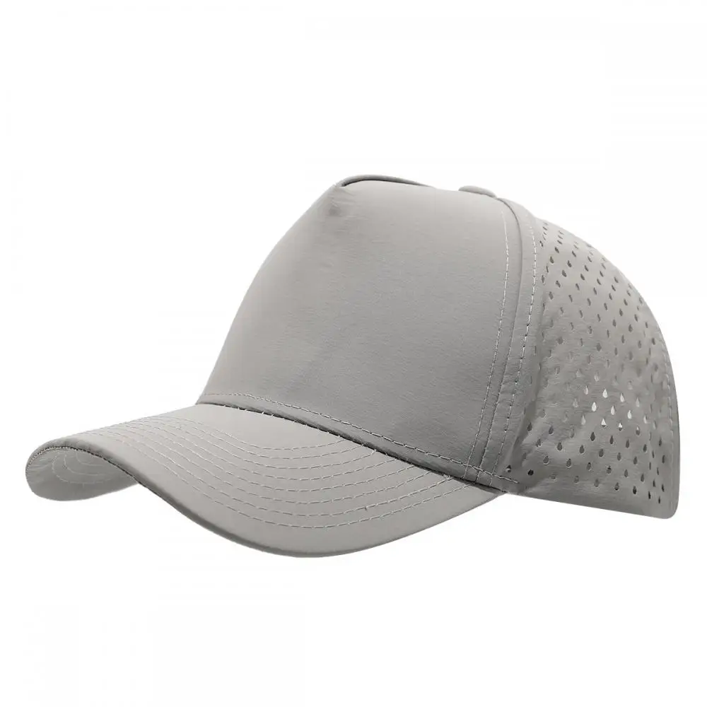 1 Stück Neue Fünfschichtige Laserperforierte Schnelltrocknende Kappe Atmungsaktive Sport-Visierkappe Sommer Wasserdichte Perforierte Trucker-Baseballkappe – Detail 10