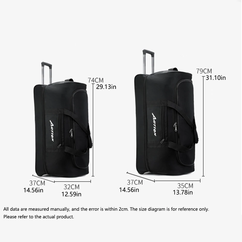 new super-large-capacity trolley bag Oxford cloth travel checked foldable storage bag checked luggage box Business commute MEN