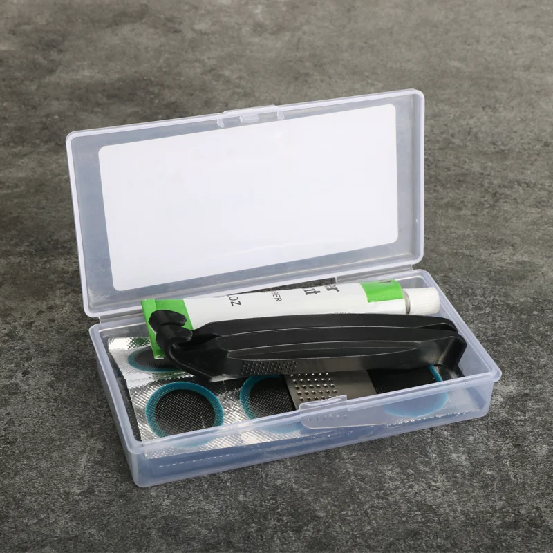 Bicycle Tire Repair Tool Set Rubber Patch Glue Tire Lever Crowbar Mountain Bike Inner Tube Fix Kit Outdoor Riding Repair Tools