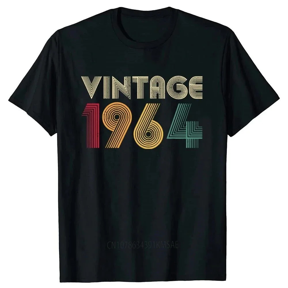 Vintage 60th Birthday 60th BDay 1964 Retro T Shirts Summer Style Graphic Cotton Streetwear Short Sleeve Gifts T-shirt Mens