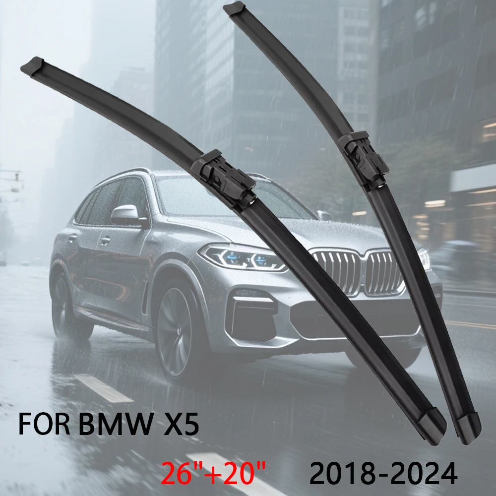 Auto Wischer Klinge Für BMW X5 (F15 F85 G05 F95) 2013-2024 Windschutzscheibe Gummi Refill Frontscheibe Wischer auto Zubehör