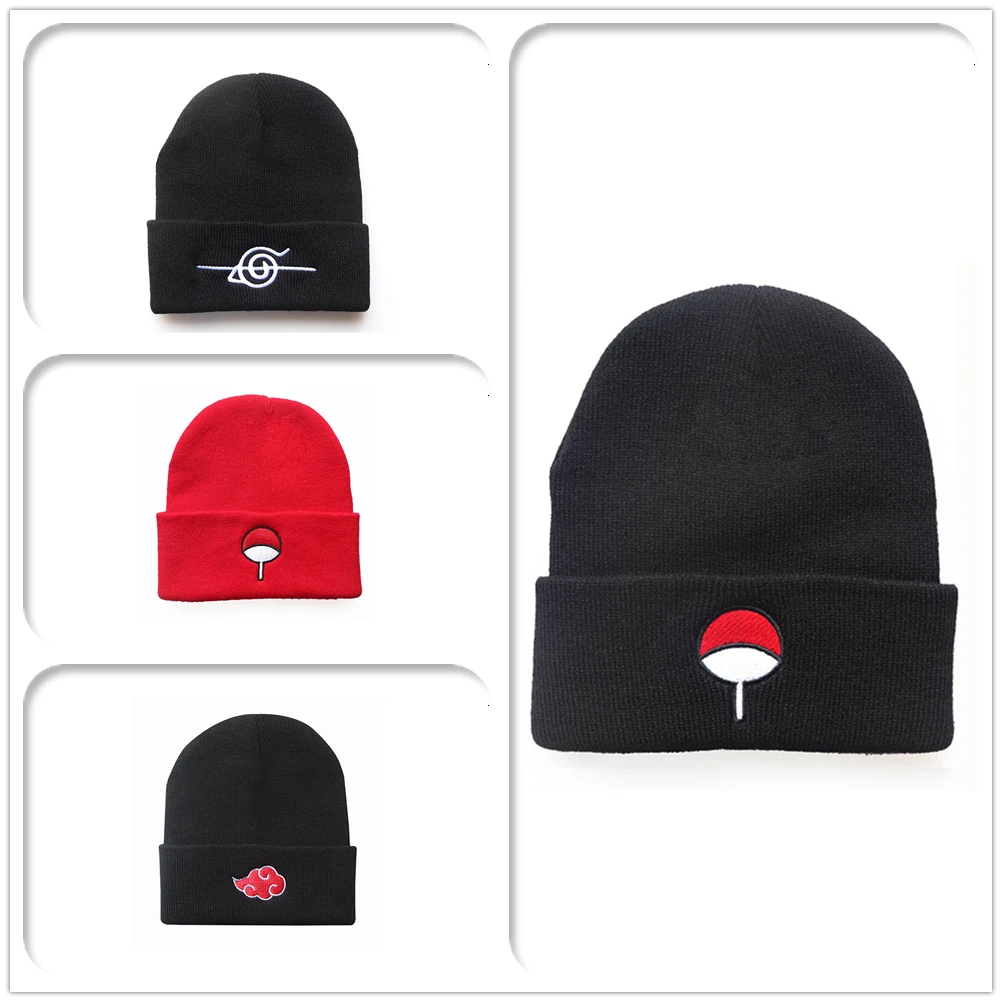 

Anime Warm Knited Hats For Men Women Unisex Cap Cartoon NARUTO Akatsuki Uchiha Itachi Peripheral Fashion Warm Accessories Gifts