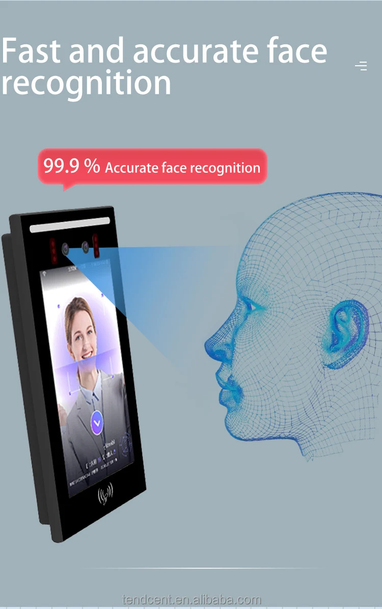 

Android System Smart Identification Access Control Face Recognition Time Attendance WiFi Temperature Measurement OEM ODM Reset