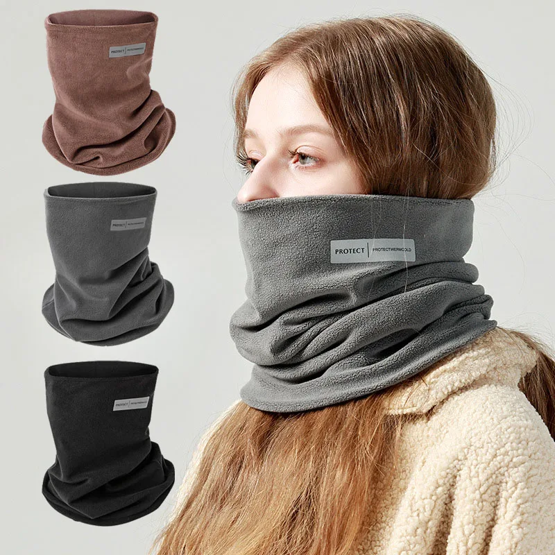 

Winter Neck Warmer Gaiter Cold Weather Fleece Ski Half Proof Windproof Neck Dropshipping Face Cover Cold Gaiter Mask