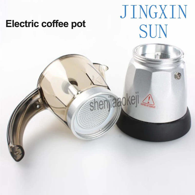 Espresso coffee pot Food grade cafe moka pot  electric Italian concentrated coffee pot Home Coffee maker with CE certification