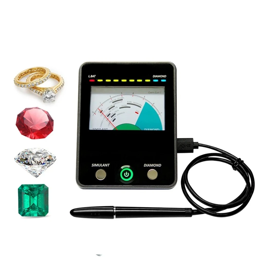 Gem Tester Auto-Calibration GEMEYE-I Gemstone Testing Machine Precious Color Stone Diamond Simulant Distinguisher