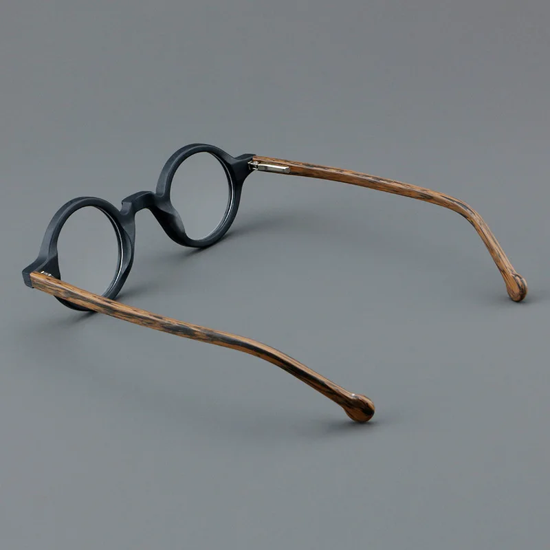 VCKA Acetat Myopie Verfärben Brille Rahmen Männer Kleine Runde Anti-blau Brillen Frauen Optische Verordnung Brillen -0,5 bis -6,0