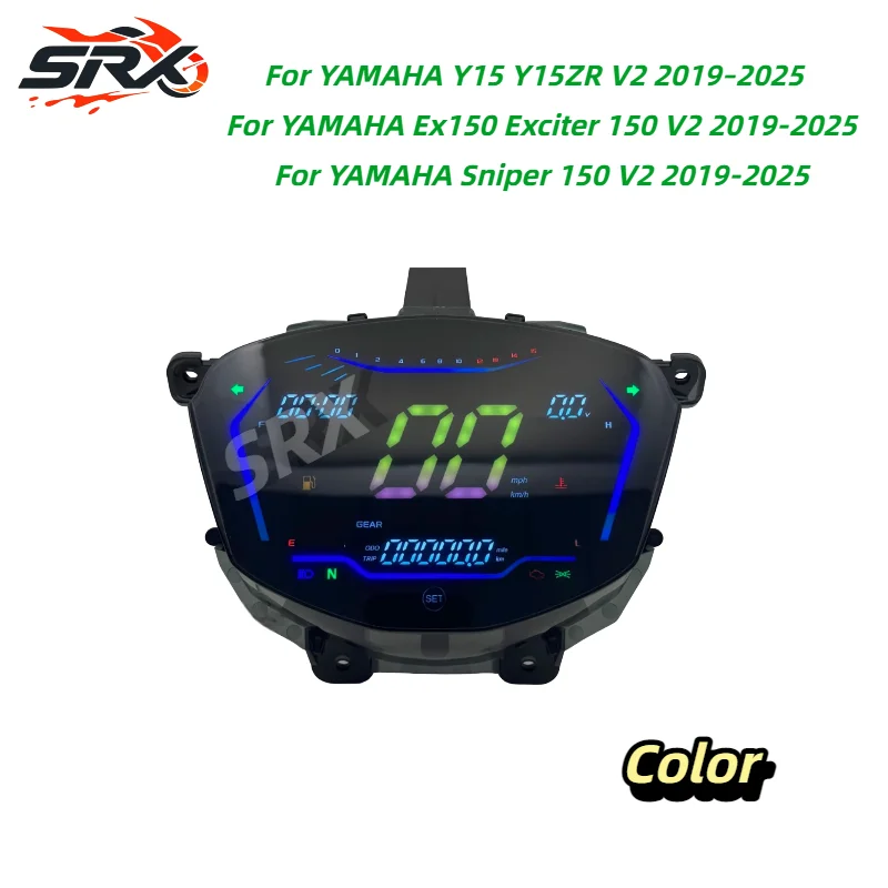 Moto Meter For YAMAHA Y15 Y15ZR V2 2019–2025 Ex150 Exciter 150 V2 Sniper 150 V2 2019-2025 Motorcycle Speedometer Instrument