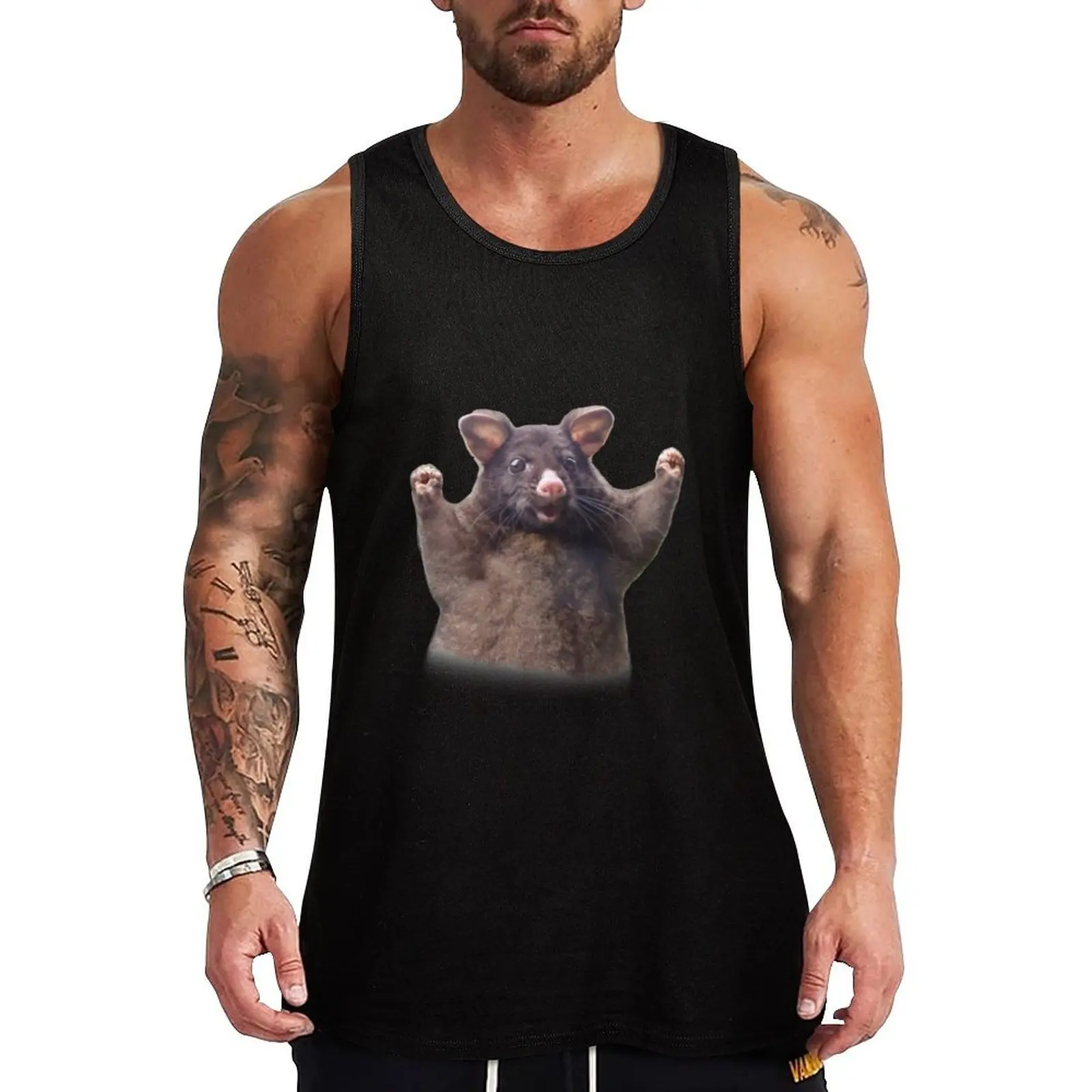 

wahoo rat - positive possum meme Tank Top Man clothes for gym clothing men T-shirt man muscular man