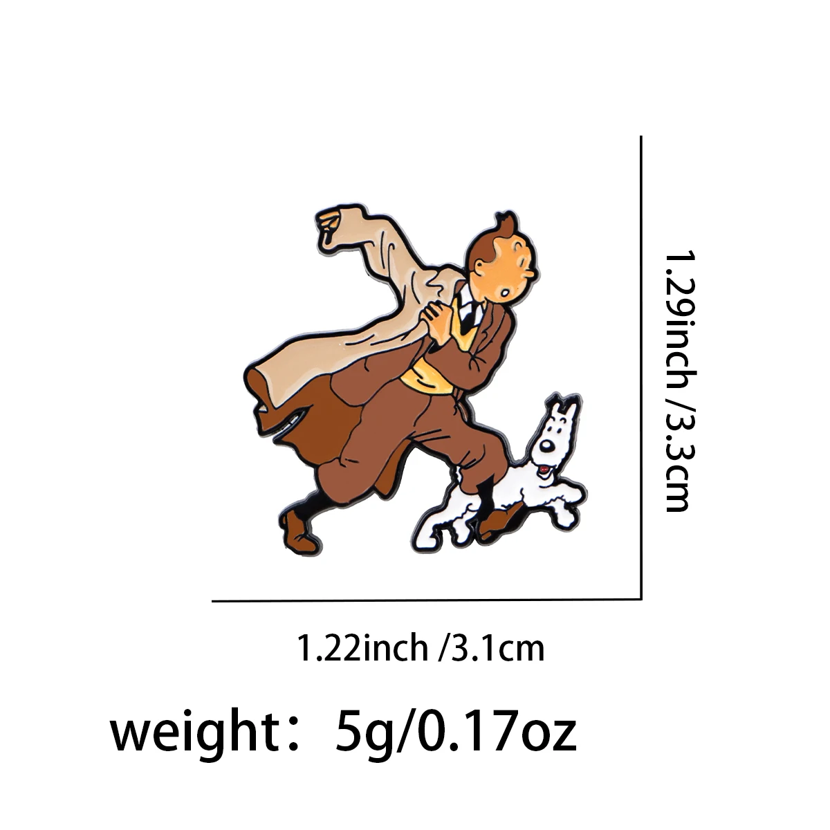 Cute Dog Enamel Pin Movie Brooch Pines Lapel Pins Badge on Backpack Clothing Accessories Funny Jewelry Fans Friends Gifts - Image 2