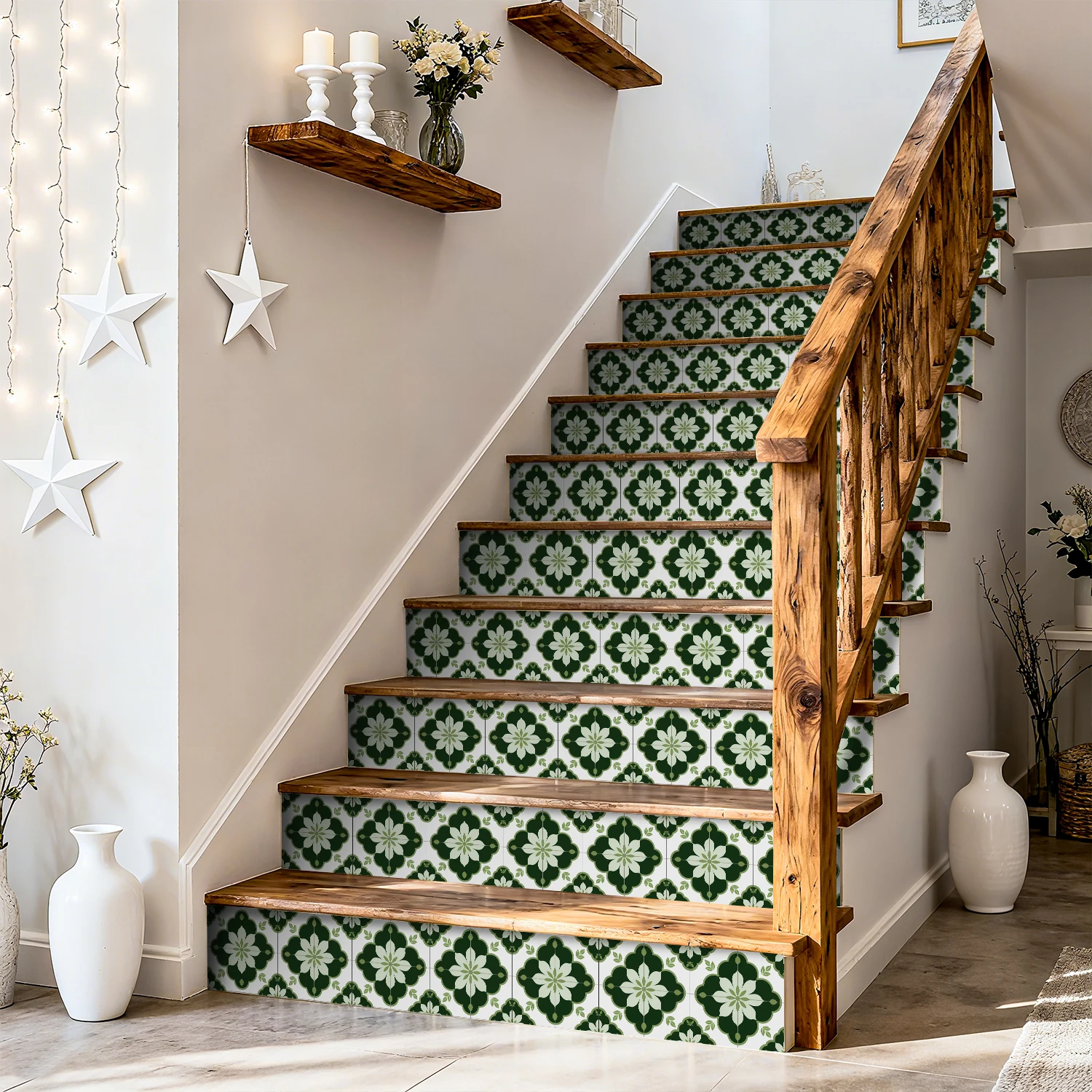 24 قطعة ترقية الجدار ملصق ذاتية اللصق بلاط الشارات للديكور المنزل خلفية فنية للمطبخ ، متنقل ، غرفة المعيشة