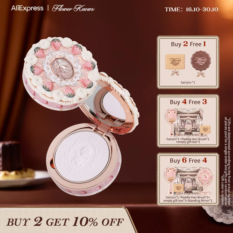 

Flower Knows Strawberry Cupid Collection Pressed Powder 9.5g