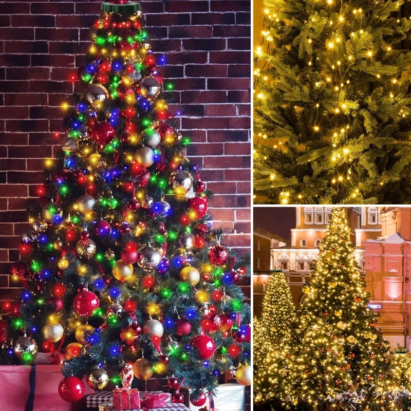 USB LED String Lights Waterproof Christmas Tree Fairy Lights With 8 Lighting Modes for Indoor Garden Wedding Halloween Decor