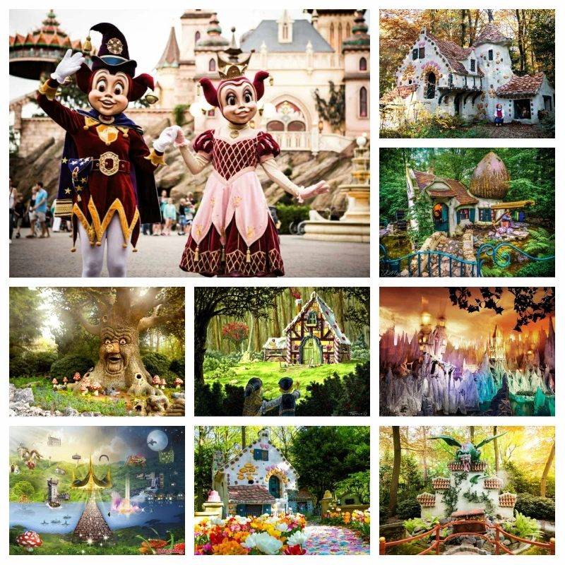 Fantasy Themed Efteling Park In Kaatsheuvel AB Diamond Painting Art Kids Love Amsterdam Fairy Cottage Scenery Cross Stitch Decor