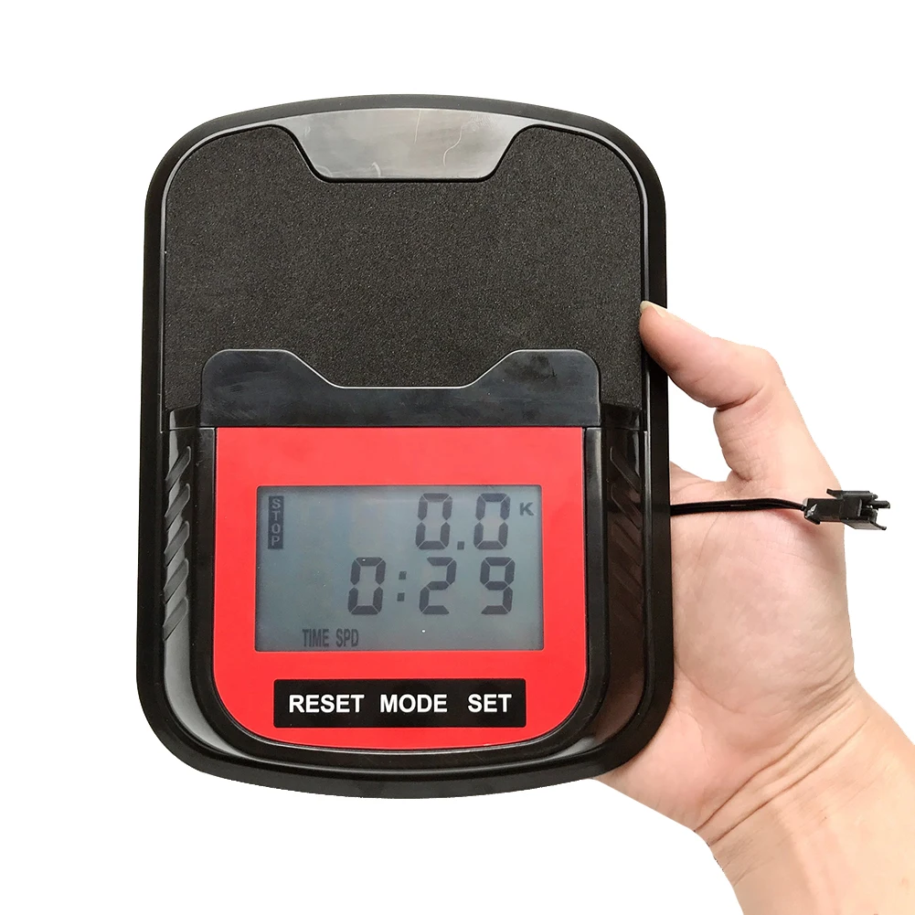 Exercise Bike Digital Speedometer With 2-pin SM Connector For Stationary Bike Rowing Machine And Top Phone Holder