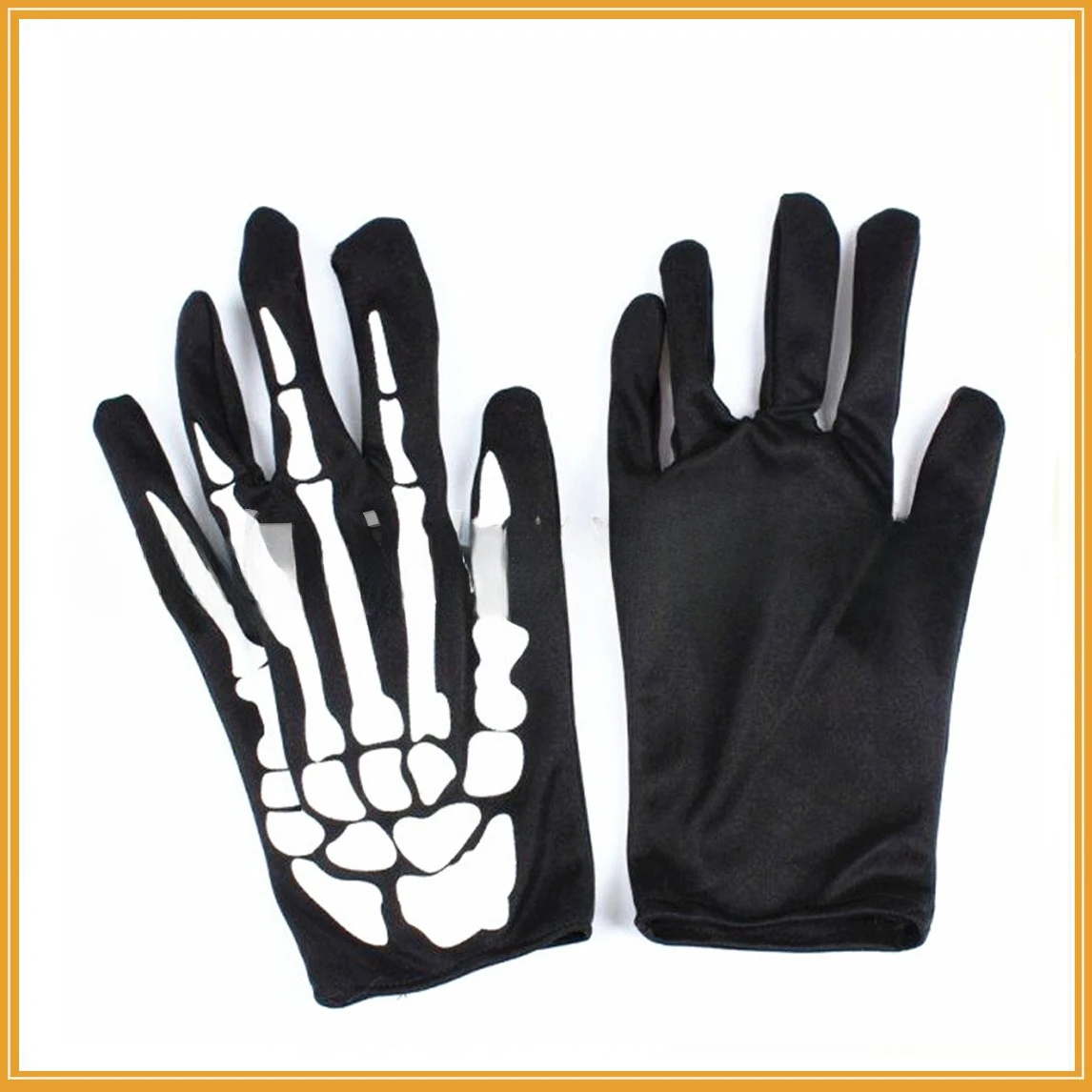 Guanti con calzini scheletro di Halloween Guanti con zampa fantasma horror sanguinante della morte