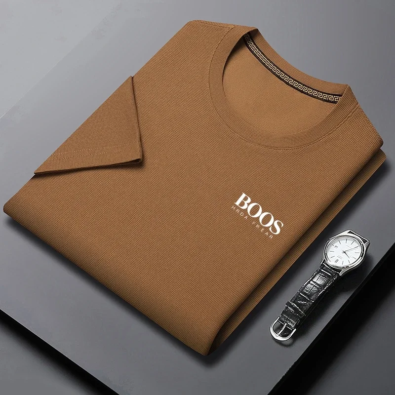 Men's T-shirt New Embroidered Summer Round Neck Short Sleeve T-shirt Men's Short Sleeve Top Harajuku Men's Clothing T-shirt image 2