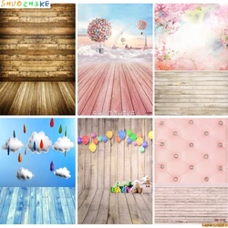 SHUOZHIKE Thin Cloth Photography Backdrops Prop Wood Planks Theme Photography Background LICJD-3508