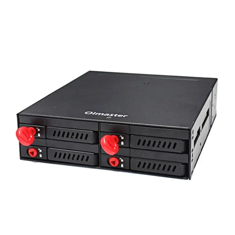 A40I  4-Bay 2.5Inch SATA SSD HDD Enclosure Mobile Rack/Enclosure Hard Disk Enclosure Rack Data Storage for 5.25 Drive