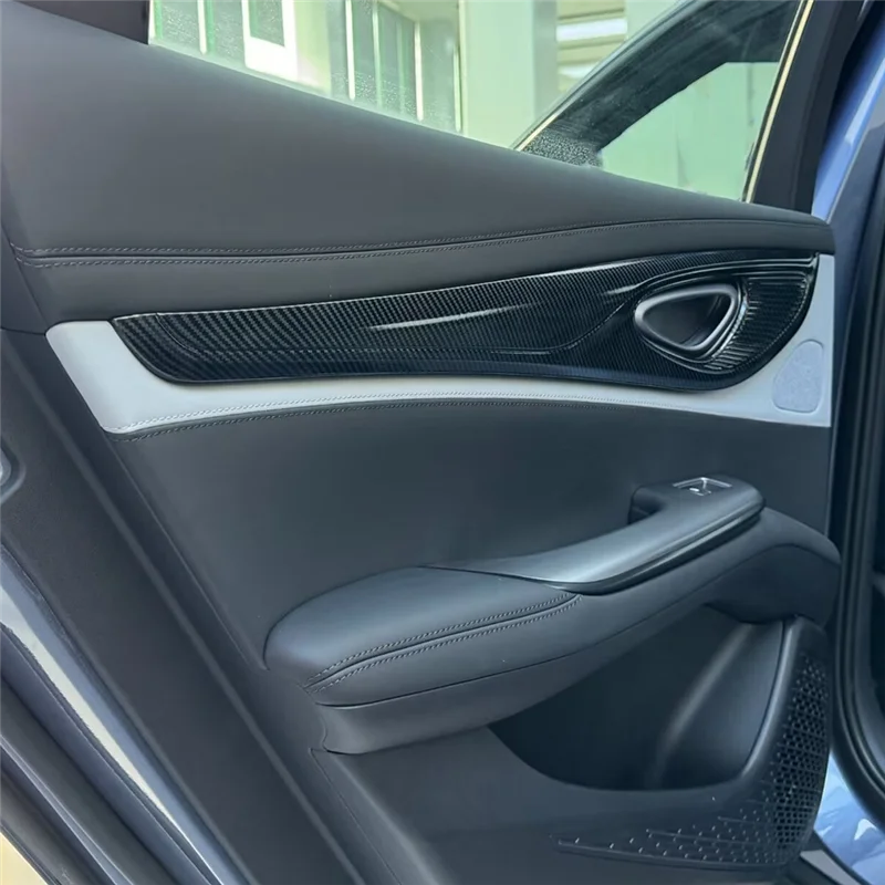 L37A-Car الداخلية الباب قطاع لوحة غطاء الكسوة ألياف الكربون اللون ل BYD الختم/BYD ATTO 4